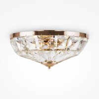 Deckenleuchte Glas Metall Gold Ø39,6 cm E14 4-flammig