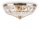 Deckenleuchte Glas Metall Gold Ø39,6 cm E14 4-flammig