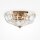Deckenleuchte Glas Metall Gold Ø48,6 cm E14 6-flammig