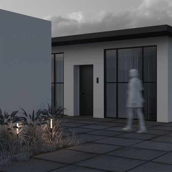 LED Wegeleuchte Erdspieß Aluminium IP65 80 cm 3000 K