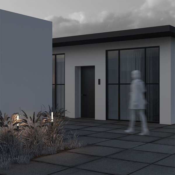 LED Wegeleuchte Erdspieß Aluminium IP65 100 cm 3000 K