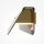LED Wandleuchte Glas Bernstein Messing B:43 cm 3000 K
