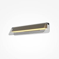 LED Wandleuchte Glas Grau Messing B:43 cm 10 W 3000 K