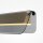 LED Wandleuchte Glasschirm Grau Messing B:30 cm 3000 K