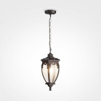 Pendelleuchte Glas Aluminium Bronze Antik IP44 27