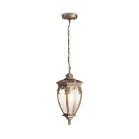 Pendelleuchte Glas Aluminium Gold IP44 E27 Vintage