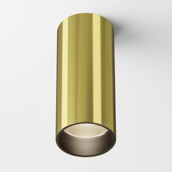 LED Aufbauspot Aluminium in Messing Ø5,2 cm 3000 K 12 W