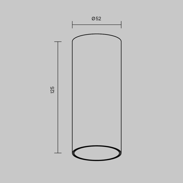 LED Aufbauspot Aluminium in Messing Ø5,2 cm 3000 K 12 W