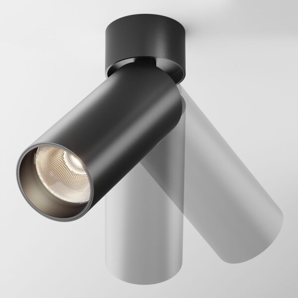 LED Deckenspot flexibel Schwarz B:5,2 cm 900 lm 3000 K
