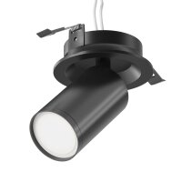 Verstellbarer Einbaustrahler Schwarz Ø5,2 cm GU10