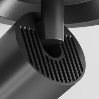 Verstellbarer Einbaustrahler Schwarz Ø5,2 cm GU10