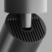 Deckenstrahler Aluminium Schwarz flexibel GU10 B:5,2 cm