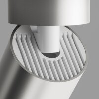 Deckenstrahler Aluminium Silber flexibel GU10 B:5,2 cm