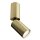 Deckenspot Aluminium in Messing beweglich GU10 L:5,2 cm