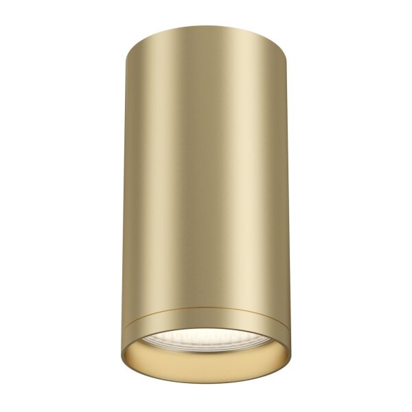 Aufbaustrahler Aluminium Gold H:10 cm GU10 Aufputz