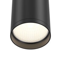 Aufbaustrahler Aluminium Schwarz Ø5,2 cm GU10 Aufputz