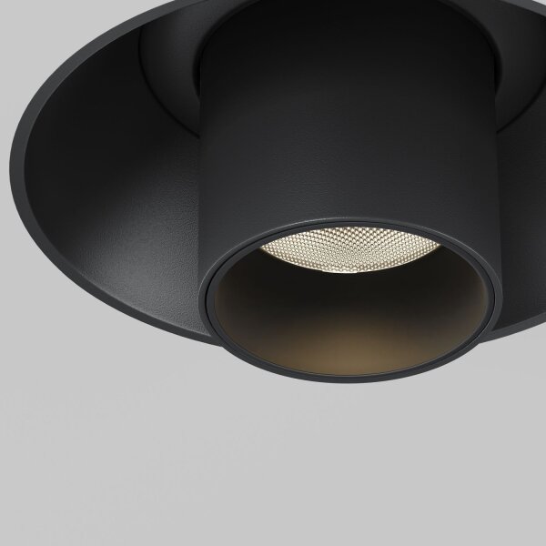 LED Einbauspot flexibel Schwarz H:21 cm 3000 K 460 lm