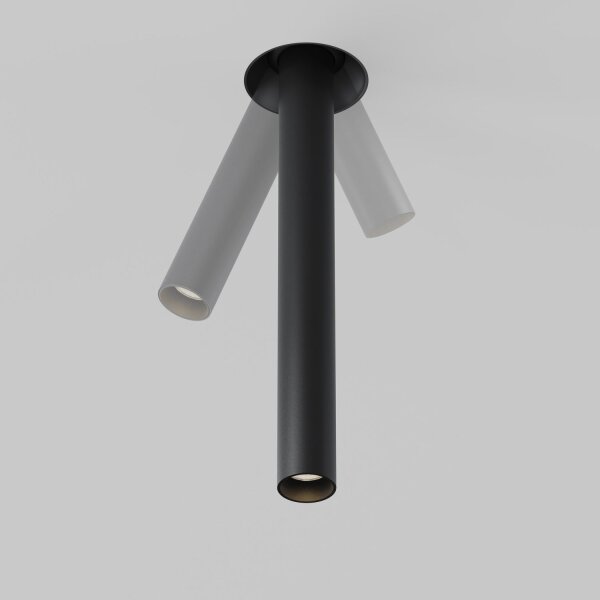 LED Einbauleuchte flexibel Schwarz H:31 cm 3000 K 7 W