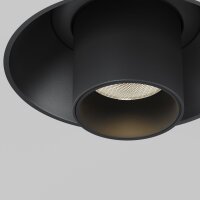 LED Einbauleuchte flexibel Schwarz H:31 cm 3000 K 7 W