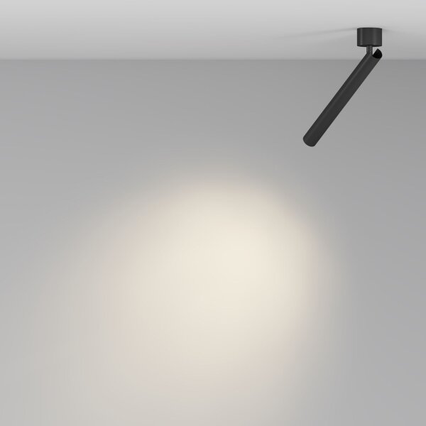 LED Deckenstrahler flexibel Schwarz H:34 cm 6 W 3000 K
