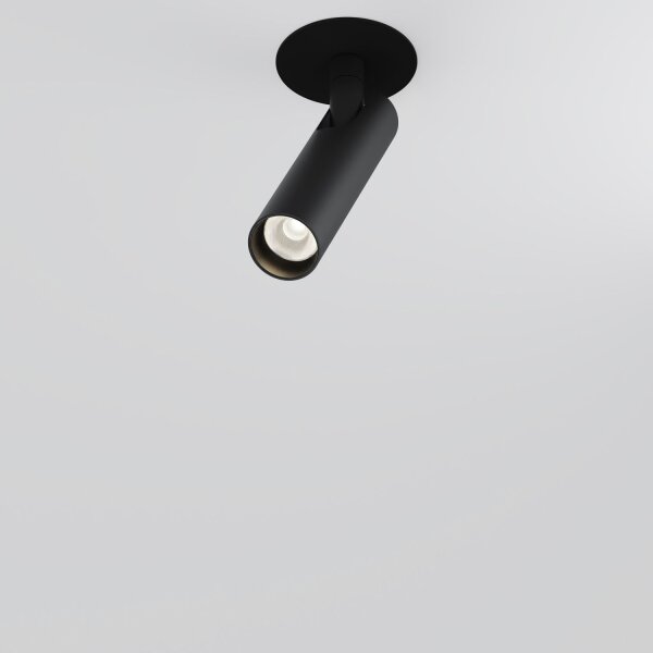 LED Einbauleuchte Aluminium Schwarz Ø3 cm rund 3000 K