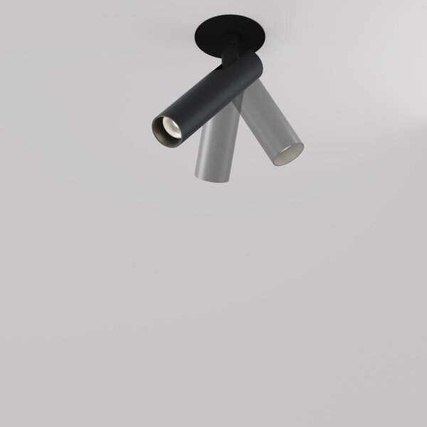 LED Einbauleuchte Aluminium Schwarz Ø3 cm rund 3000 K