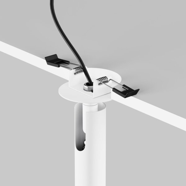 LED Einbauleuchte Aluminium Weiß Ø3 cm rund 6 W 3000 K