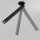 Runde LED Einbauspot Aluminium Schwarz H:32 cm 3000 K
