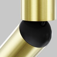 LED Deckenspot schwenkbar in Messing L:3 cm 6 W 3000 K