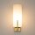 Wandlampe Glas Metall in Messing T:18,5 cm E27 blendarm