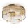 Runde Deckenlampe Glas Metall Gold E14 Ø55,4 cm Modern