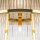Runde Deckenlampe Glas Metall Gold E14 Ø55,4 cm Modern