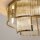 Runde Deckenlampe Glas Metall Gold E14 Ø55,4 cm Modern