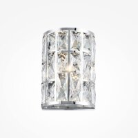 Wandlampe Kristall Glas Chrom Esszimmer E27 B:14,6 cm