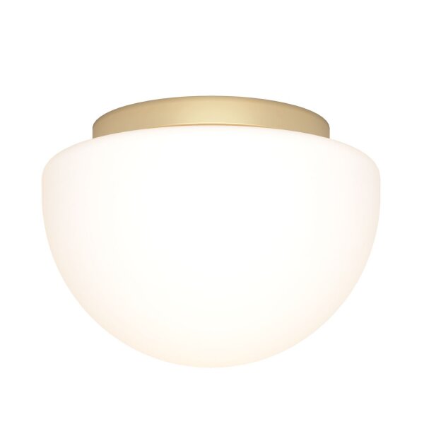 Runde Deckenlampe Glas Gold Ø31,5 cm E27 blendarm