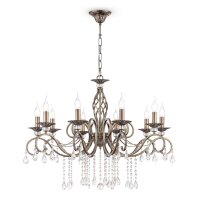 Kronleuchter Klassisch in Bronze L:85 cm E14 10-flmg