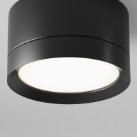 Runde Deckenlampe Aluminium Ø8,5 cm GX53 in Schwarz