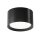 Runde Deckenlampe Aluminium Ø8,5 cm GX53 in Schwarz