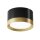 Runde Deckenlampe Aluminium Ø8,5 cm GX53 Schwarz Gold