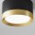 Runde Deckenlampe Aluminium Ø8,5 cm GX53 Schwarz Gold