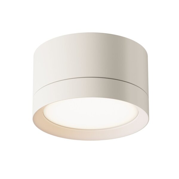 Runde Deckenlampe Aluminium L:8,5 cm GX53 in Weiß