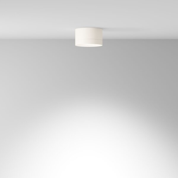 Runde Deckenlampe Aluminium L:8,5 cm GX53 in Weiß
