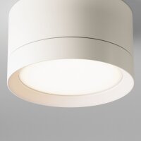 Runde Deckenlampe Aluminium L:8,5 cm GX53 in Weiß