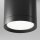 Runde Deckenleuchte Aluminium H:9,6 cm GX53 in Schwarz
