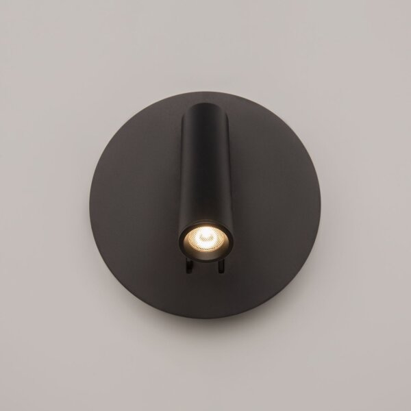 LED Wandleuchte Aluminium Schalter Schwarz Ø14 cm 9 W