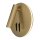 LED Wandleuchte Aluminium Schalter in Gold Ø14 cm 9 W