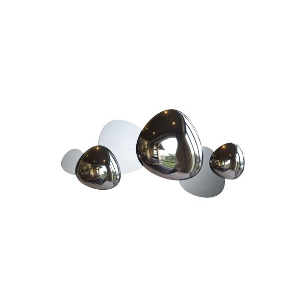 LED Wandlampe Edelstahl in Nickel B:79 cm 3000 K Modern