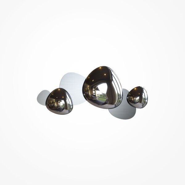 LED Wandlampe Edelstahl in Nickel B:79 cm 3000 K Modern