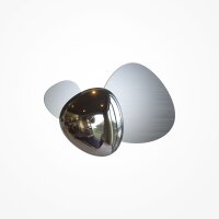 LED Wandlampe Edelstahl in Nickel B:26,9 cm 3000 K 8 W