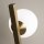 Wandleuchte Glas Metall in Gold B:10 cm G9 Kugel